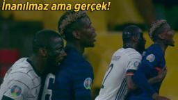 Son dakika haberi - Almanya - Fransa maçında inanılmaz olay! Pogba'yı ısırdı ve...