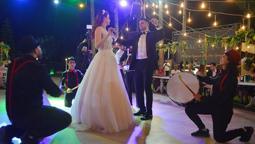 Milli voleybolcu Tuğba Şenoğlu düğününden kareler