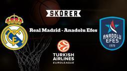 MAÇ BAŞLADI! Real Madrid-Anadolu Efes maçı hangi kanalda canlı yayınlanacak? THY Euroleague Real Madrid Anadolu Efes basket maçı şifresiz mi?