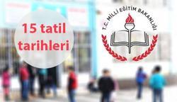 15 TATİL TARİHLERİ 🗓️ Yarıyıl tatili ne zaman? Karneler ne zaman alınacak, okulların kapanmasına kaç gün kaldı?