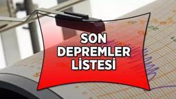 SON DEPREMLER LİSTESİ (4 OCAK 2025): Az önce deprem mi oldu, kaç şiddetinde deprem oldu ve nerede? AFAD/Kandilli Rasathanesi son depremler listesi...