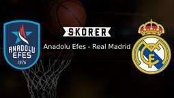 MAÇ SONUCU🏀: Anadolu Efes-Real Madrid basket maçı kaç kaç bitti? Anadolu Efes Real Madrid maç özeti