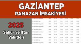 DİYANET GAZİANTEP İMSAKİYE 2025 | İftar Vakti, Sahur Saati Gaziantep: İmsakiye 2025 Gaziantep oruç kaçta açılacak, imsak kaçta başlıyor?