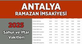 DİYANET ANTALYA İMSAKİYE 2025 | İftar Vakti, Sahur Saati Antalya: İmsakiye 2025 Antalya oruç kaçta açılacak, imsak kaçta başlıyor?