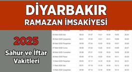 DİYANET DİYARBAKIR İMSAKİYE 2025 | İftar Vakti, Sahur Saati Diyarbakır: İmsakiye 2025 Diyarbakır oruç kaçta açılacak, imsak kaçta başlıyor?