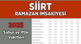 DİYANET SİİRT İMSAKİYE 2025 | İftar Vakti, Sahur Saati Siirt: İmsakiye 2025 Siirt oruç kaçta açılacak, imsak kaçta başlıyor?