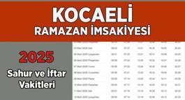 DİYANET KOCAELİ İMSAKİYE 2025 | İftar Vakti, Sahur Saati Kocaeli: İmsakiye 2025 Kocaeli oruç kaçta açılacak, imsak kaçta başlıyor?