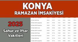 DİYANET KONYA İMSAKİYE 2025 | İftar Vakti, Sahur Saati Konya: İmsakiye 2025 Konya oruç kaçta açılacak, imsak kaçta başlıyor?