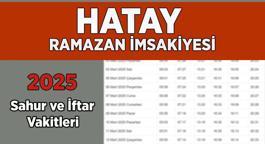 DİYANET HATAY İMSAKİYE 2025 | İftar Vakti, Sahur Saati Hatay: İmsakiye 2025 Hatay oruç kaçta açılacak, imsak kaçta başlıyor?