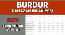 DİYANET BURDUR İMSAKİYE 2025 | İftar Vakti, Sahur Saati Burdur: İmsakiye 2025 Burdur oruç kaçta açılacak, imsak kaçta başlıyor?