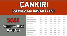 DİYANET ÇANKIRI İMSAKİYE 2025 | İftar Vakti, Sahur Saati Çankırı: İmsakiye 2025 Çankırı oruç kaçta açılacak, imsak kaçta başlıyor?