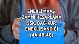 6 AYLIK SSK, BAĞ-KUR EMEKLİ MAAŞ ZAMMI SON DURUM | Temmuz 2025 emekli maaş zam oranı yüzde kaç oldu? 15.000, 16.000, 17.000, 18.000 TL maaş alan emeklilerin yeni maaşı kaç lira olacak?