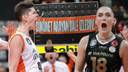 Eczacıbaşı'nın Ebrar Karakurt pankartına VakıfBank'tan gönderme!