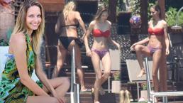Jessica May'den sahilde futbol şov!