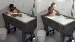 Süt banyosu rezaletinde şoke eden açıklama: 'Şaka amaçlı...'