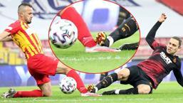 Son dakika - Kayserispor - Galatasaray maçında tartışmalı pozisyon! Tepki çığ gibi büyüdü...