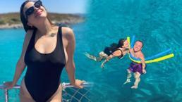 Şenay Forbes'in tatil pozuna sevgilisi Hamza Yazıcı'dan yorum
