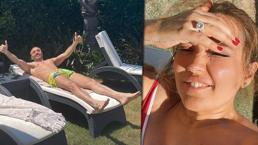 Demet Akalın'ın mayolu pozunda tektaş detayı!