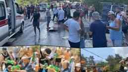 Marmaris'te korkunç kazanın hemen öncesinde çekildi! Turistler ölüme böyle gitti