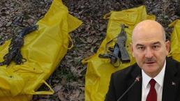 Bakan Soylu Şırnak'taki operasyonun detaylarını paylaştı: 3 PKK'lı daha sarı torbada