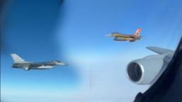 MSB, 'NATO Entegre Hava Füze Savunması" faaliyetinde görev yapan uçakların görüntülerini paylaştı'