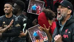 Yardımcı hakemden yıldız futbolcuya dirsek! Liverpool'dan muhteşem geri dönüş
