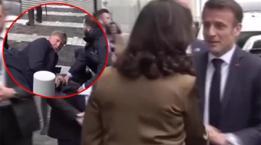 Macron neye uğradığını şaşırdı! Güvenlik güçleri engel oldu