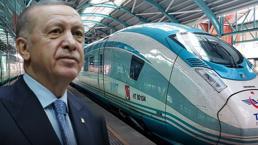 Cumhurbaşkanı Erdoğan'dan hızlı tren müjdesi! Mayıs sonuna kadar ücretsiz