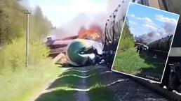 Rus sınırında sabotaj! Tren tam geçerken patlattılar