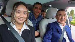 Fuat Oktay, gençlere Togg deneyimi yaşattı