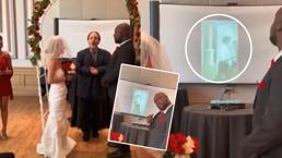 Gelini düğünde rezil etti! 'Evet' demeden önce aldattığı anları herkese gösterdi