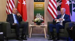 Son dakika: Cumhurbaşkanı Erdoğan ile Biden NATO zirvesinde bir araya geldi