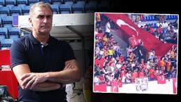 Japonya-Türkiye maçında Stefan Kuntz'a pankartlı tepki! 