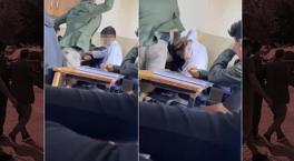  İstanbul'da okulda şok görüntü! 'Hocam dedikçe vuracağım'