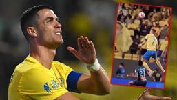 Yok artık Cristiano Ronaldo! 2 metreden fazla sıçradı