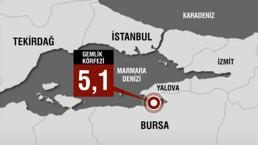 Son dakika... Marmara Denizi'nde 5.1 ve 4.5 büyüklüğünde deprem! İstanbul ve Bursa'da da hissedildi