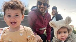 Ece Çeşmioğlu - Taner Ölmez çiftinin aile pozu