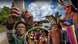 Cep telefonu kullanan tek kabile! Fotoğrafını çekip paylaştı: 'Yardım edin'