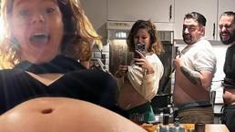 Burcu Biricik'ten eğlenceli hamilelik pozları: Saçmasapan bir seri