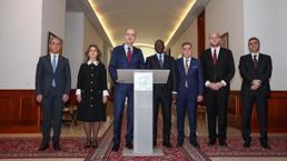 TBMM Başkanı Kurtulmuş, Fildişi Sahili Devlet Başkanı Outtara ile görüştü