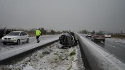 Niğde'de korkunç kaza! 4 araç birbirine girdi