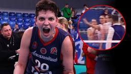 Ebrar Karakurt'a rakip kaptan Goncharova'dan skandal hareket! Rusya'da finale yükseldi