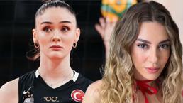 Sinem Kobal ve Zehra Güneş birlikte poz verdi! Milli voleybolcunun tarzı dikkat çekti