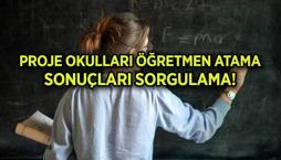 Proje Okulları Öğretmen Atama Sonuçları Sorgulama 2024: MEB Proje Okulları atama sonuçları açıklandı!
