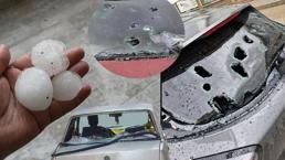 Ceviz büyüklüğünde dolunun verdiği hasar gün yüzüne çıktı