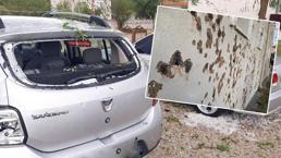 Meteoroloji saat verip uyardı! Trakya'da ceviz büyüklüğünde dolu yağdı