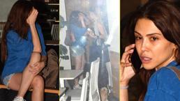 Dilara Aksüyek sokak ortasında ağladı! Flaşlar patlayınca kendini tuvalete kilitledi