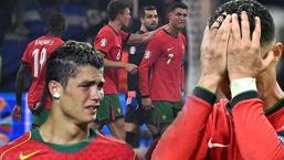 EURO 2024'te Cristiano Ronaldo yıkıldı, hüngür hüngür ağladı! Güçlükle sakinleştirildi