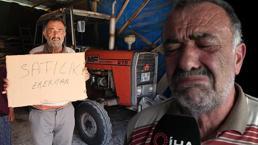 'Ben şerefli bir Türk çiftçisiyim' dedi, ağlayarak traktörünü satışa çıkardı