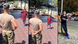 Sokakta öldürülen 10 yaşındaki Emir'in asker selamlama görüntüsü